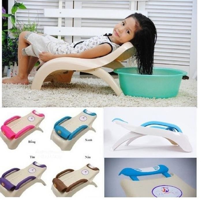 Ghế Gội Đầu Cho Bé Cỡ Đại Việt Nhật, Có Tấm Lót Đỡ Gáy Bé Không Bị Mỏi Cổ - B8191 - BX0799