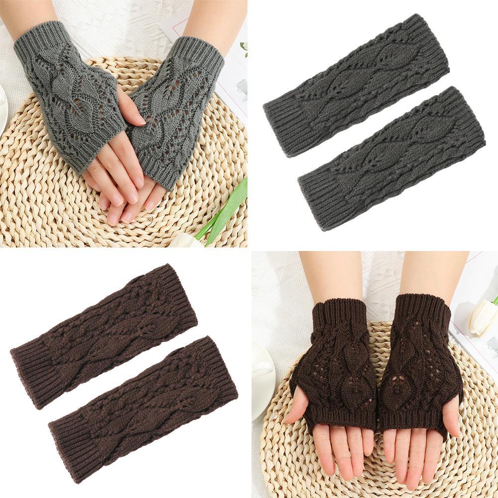 ME Găng Tay Len Hở Ngón Giữ Ấm