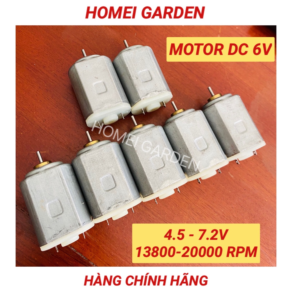 Motor mini DC 4.5V 6V 7.2V từ tính mạnh tốc độ chất lượng cao 13800 - 20000 RPM làm xe tàu RC - mã KG0007