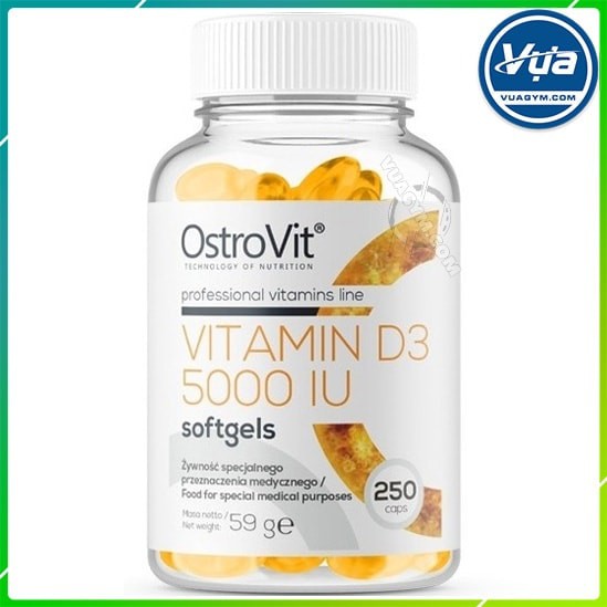 Thực Phẩm Bổ Sung OstroVit - Vitamin D3 5000IU (250 viên) | Thế Giới Skin Care