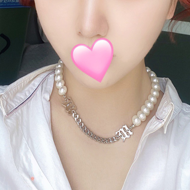 vòng cổ Hợp Kim Mặt Hình Trái Tim Đính Đá Xinh Xắn Cho Nữ