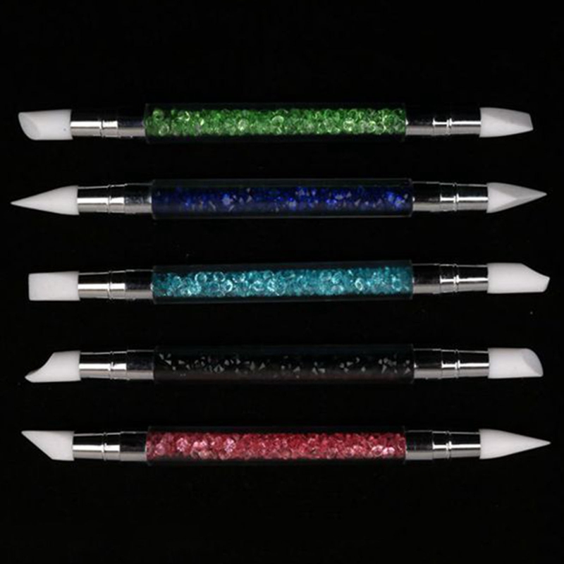 [Hàng mới về] Cọ vẽ trang trí móng đầu silicone 2 đầu