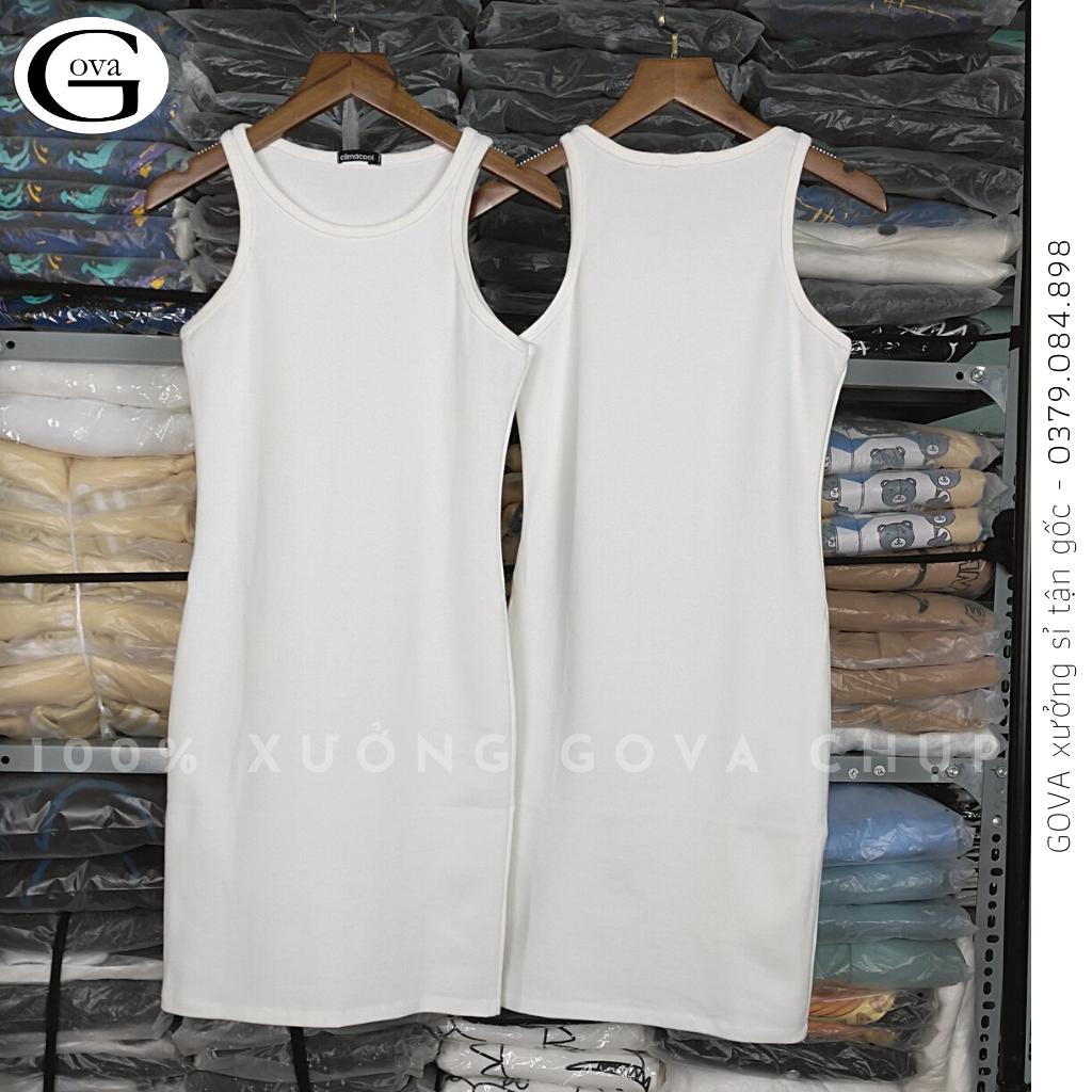 Đầm Váy Body BA LỖ SEXY Gợi Cảm Chất Thun Gân Ôm Sexy Gợi Cảm GOVA