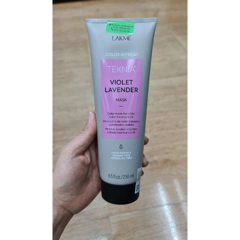 DẦU GỘI VÀ MẶT NẠ BỔ SUNG HẠT MÀU TÍM LAKME TEKNIA VIOLET LAVENDER 300ML - 250ML - 1000ml