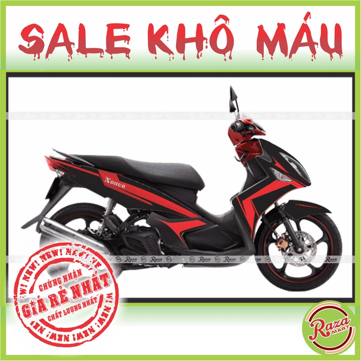 | SALE KHÔ MÁU | Tem trùm xe Nouvo LX - Decal PVC 5 Lớp Cao Cấp - Chống Thấm, Chống Phai Màu - Mã số: NOL 10
