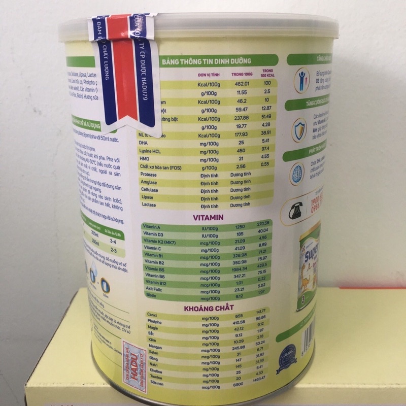 Sữa Super BaBy. Sữa dành cho trẻ từ 1-10 tuổi, Trẻ cần phát triển chiều cao và trí não.