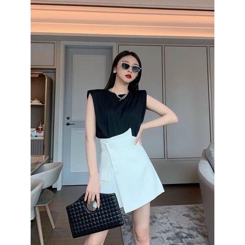 Quần giả váy 3 khuy chất tuyết mưa sang xịn mịn