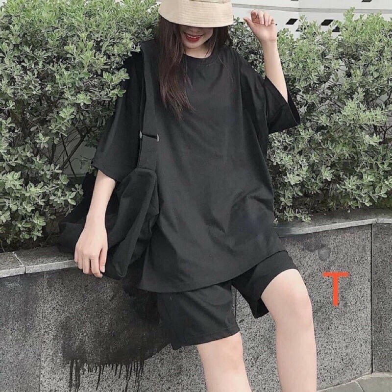 Bộ đùi cotton trơn ba màu