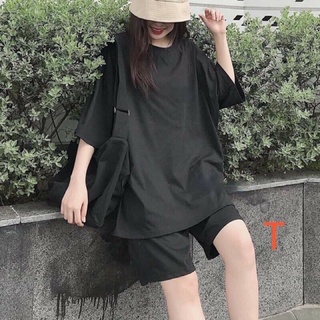 Bộ đùi cotton trơn ba màu