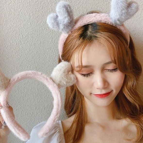 Băng đô lông nhung phong cách Hàn Quốc đơn giản dễ thương cho nữ