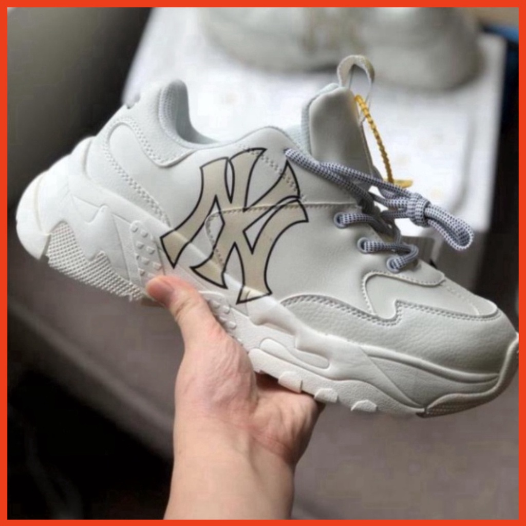 Giày thể thao nam nữ NY cao cấp hàng full box, giày trắng Sneaker ulzzang cao cổ tăng chiều cao 5cm, mẫu mới jordan M5
