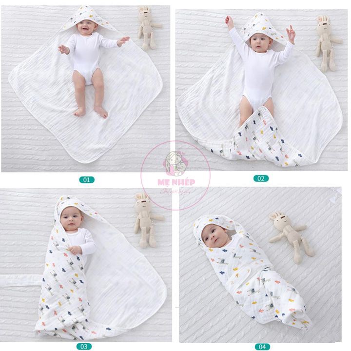 [Mã FMCGSALE24 giảm 8% đơn 500K] Túi Ngủ Cotton Mềm Mại Cho Bé Sơ Sinh từ 0-6 tháng