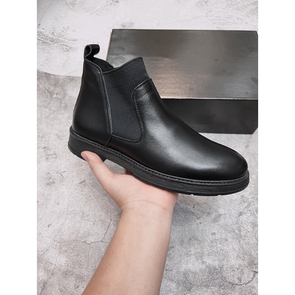 Giày Chelsea Boots Nam mũi tròn mẫu 2022 - giày boot nam chelsea boots chất liệu da bò 100% - ZinMen Store