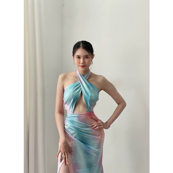 MS1285V ĐẦM BODY NHŨ LOANG MÀU full size S/M/L/XL