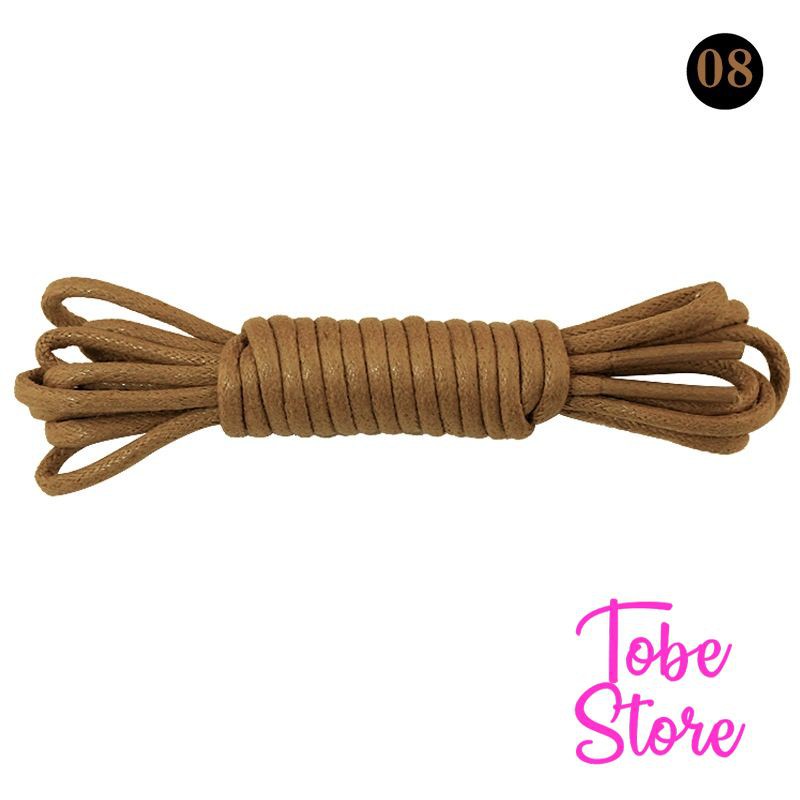 Dây giày nam nữ sáp tròn dùng cho giày da, giày tây, giày thời trang cao cấp có phủ sáp chống nước bền đẹp