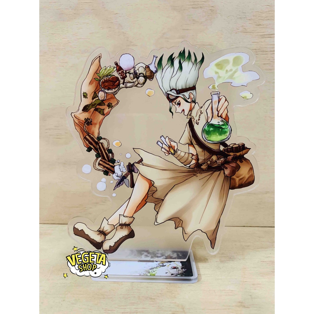 Mô Hình Tượng Standee Acrylic Mica 2 mặt - Dr Stone Dr.Stone - Senku Taiju Yuzuriha Tsukasa Gen Hyoga Ryusui Francois