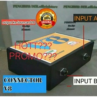 Bộ Chuyển Đổi Âm Thanh V8 2 Đầu Vào 1.4 Cho Đàn Guitar Soundcard V8