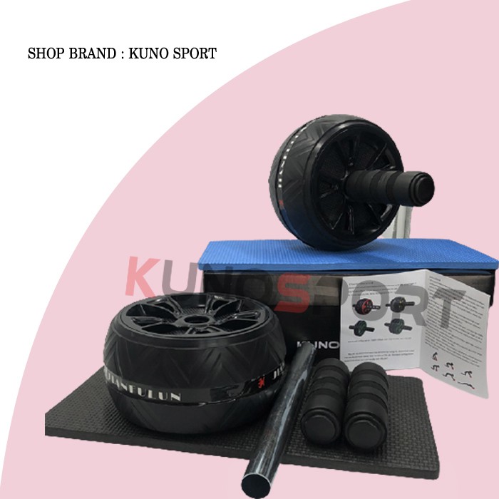 Con lăn tập bụng 1 bánh cao cấp KUNOSPORT tập gym giảm mỡ bụng tại nhà - KN02