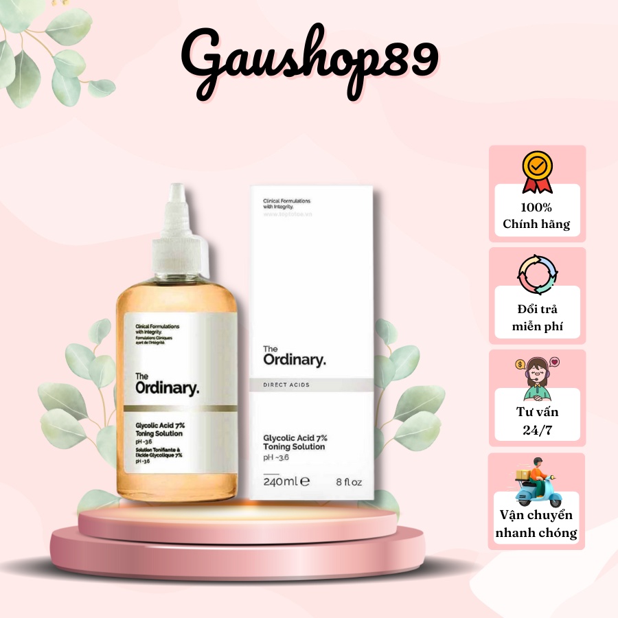 Nước hoa hồng Glycolic Acid 7% Toning Solution