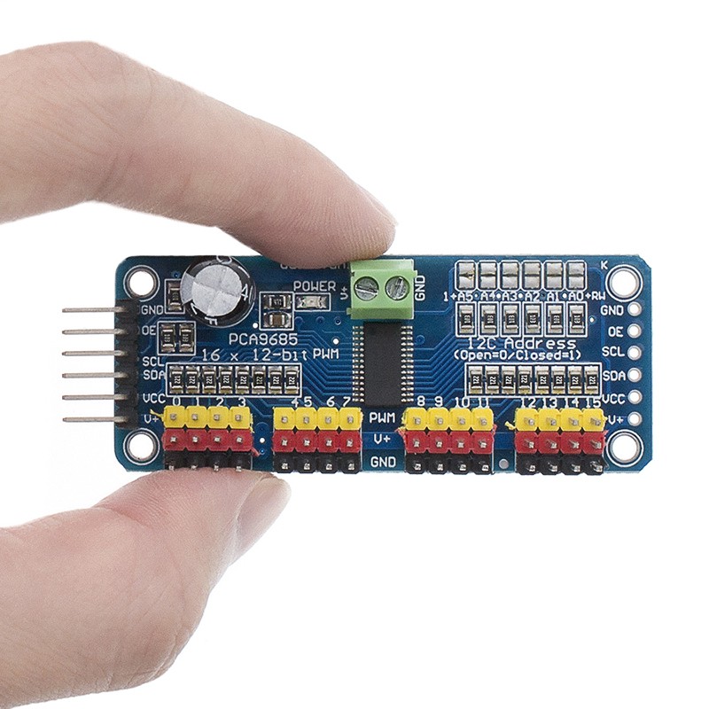 16 Kênh 12-bit PWM / Servo Driver-I2C Giao diện PCA9685 Mô-đun Raspberry Pi khiên mô-đun servo