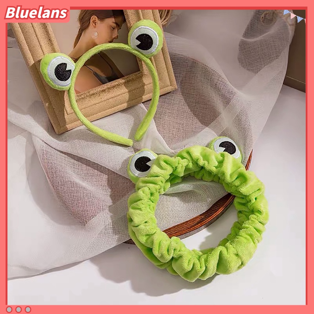 Băng Đô Cài Tóc Co Giãn Chống Trượt Hình Ếch / Động Vật Dễ Thương Dành Cho Bạn Nữ 48h