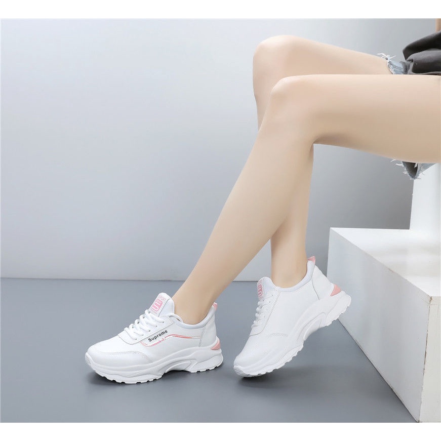 Giày Thể Thao Đế Phẳng Tăng Chiều Cao Thoáng Khí Phong Cách Hàn Quốc Thời Trang Xuân Thu 2022 TTH311