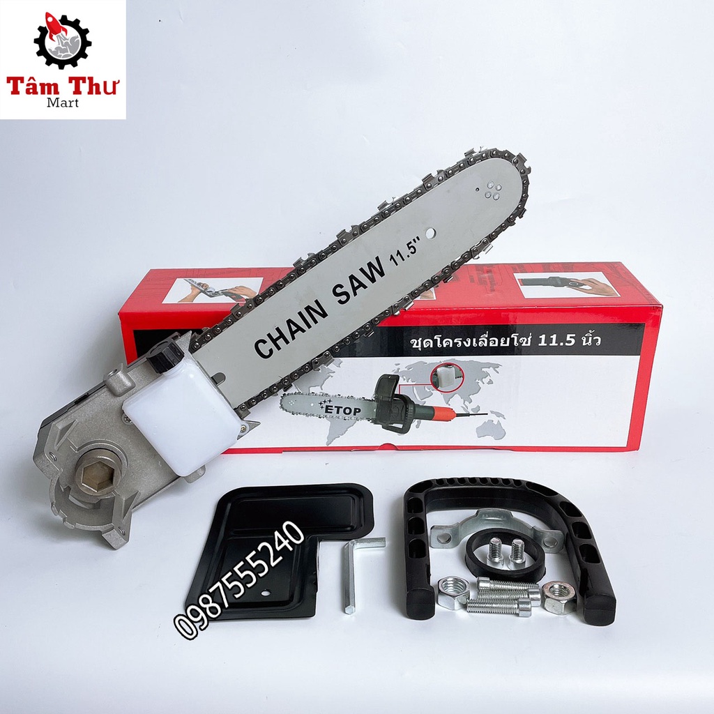 Bộ lam xích gắn máy mài thế hệ mới  Dễ dàng tháo lắp dùng cho tất cả các loại máy mài