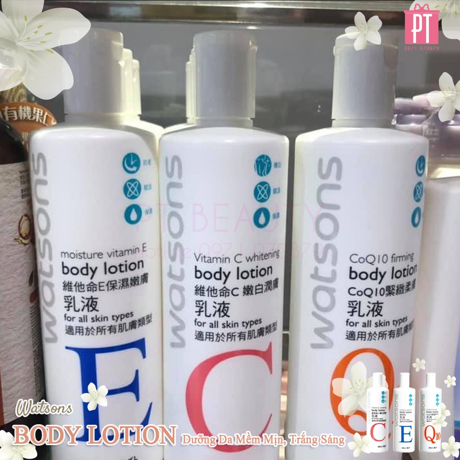 Kem Dưỡng Thể Watsons Body Lotion Đài Loan 480ml