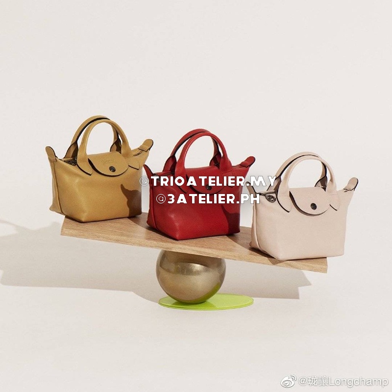 Longchamp Le Pliage Cuir Túi Đeo Chéo Da Cừu Nhỏ Xinh Thời Trang