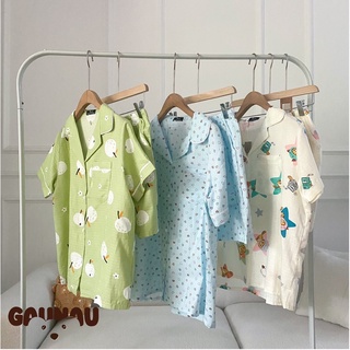 Đồ bộ pijama chất xô tre cao cấp [Gau Nau]