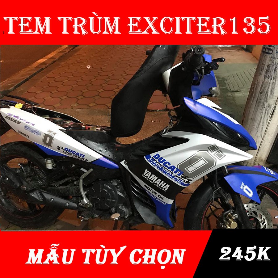 Tem trùm xe exciter 135ex