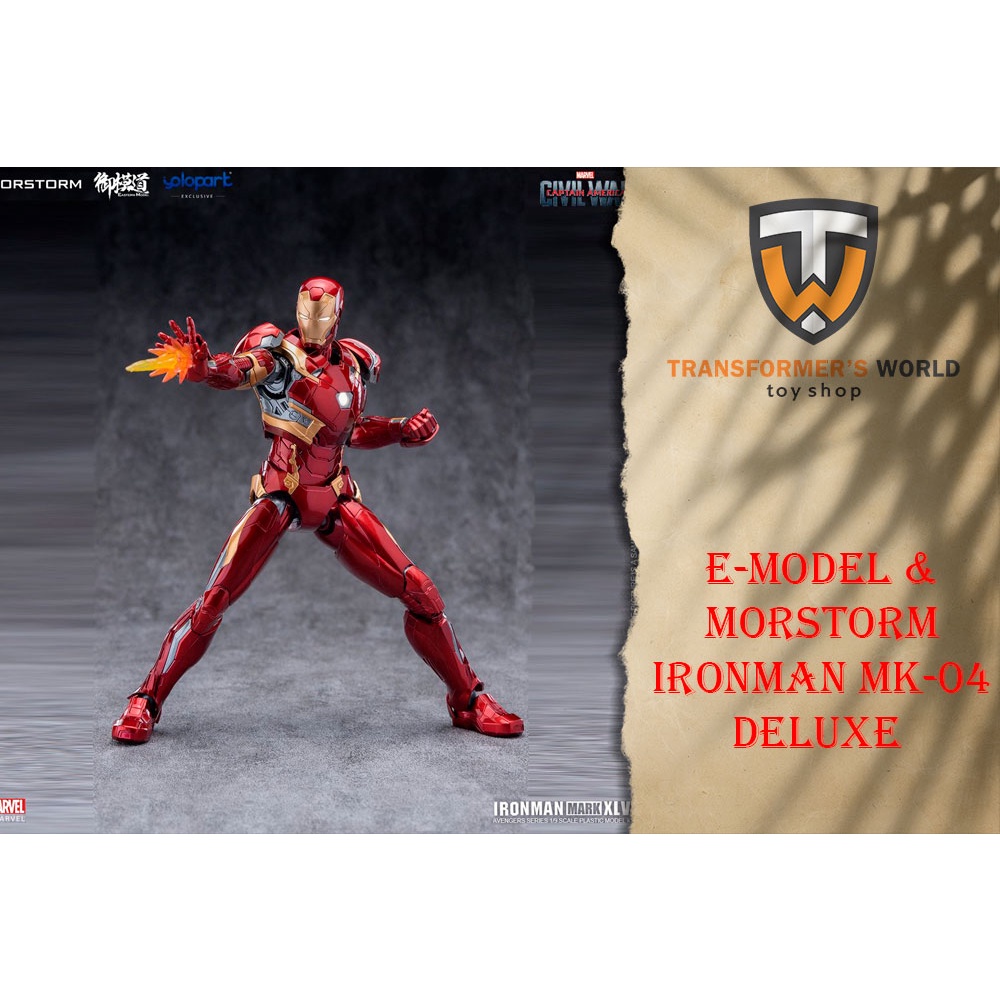 Mô Hình Lắp Ráp E-Model x Morstorm 1/9 Ironman MK46 Deluxe Version