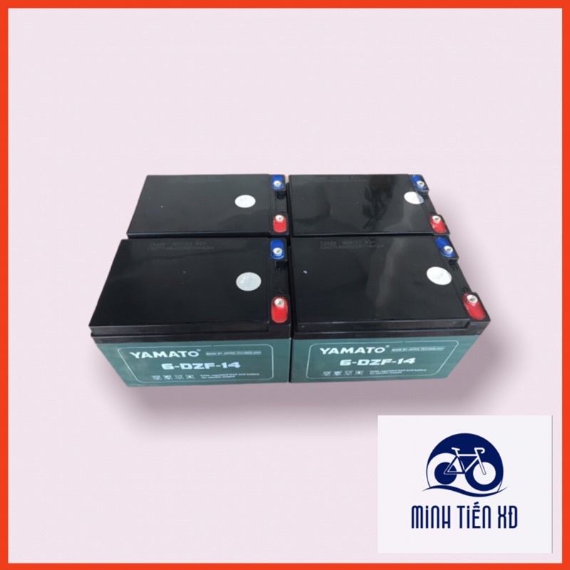 Ắc quy 12v14ah yamato 4 bình (4 bình)