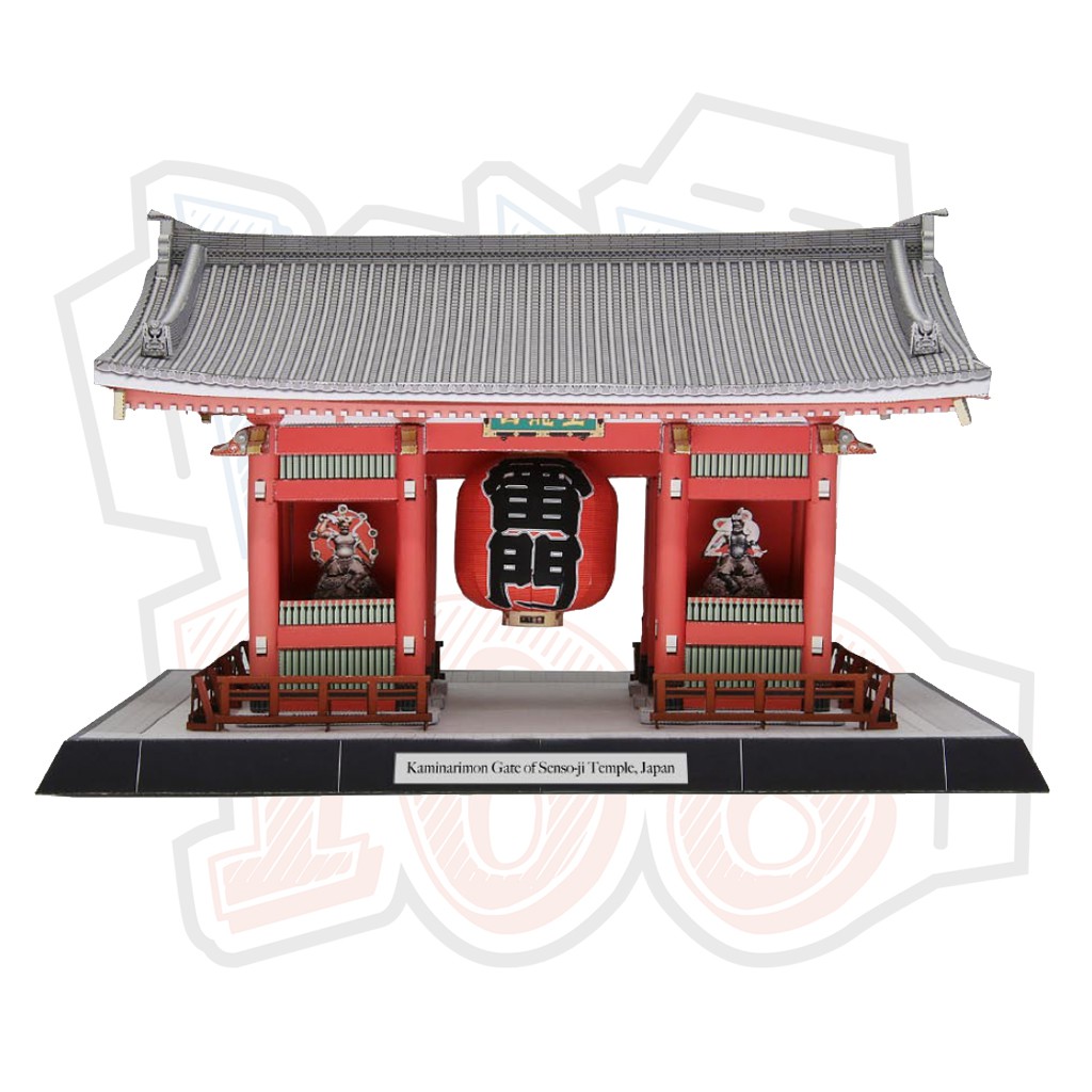Mô hình giấy kiến trúc chùa Nhật Bản Kaminarimon Gate of Senso-ji Temple – Japan