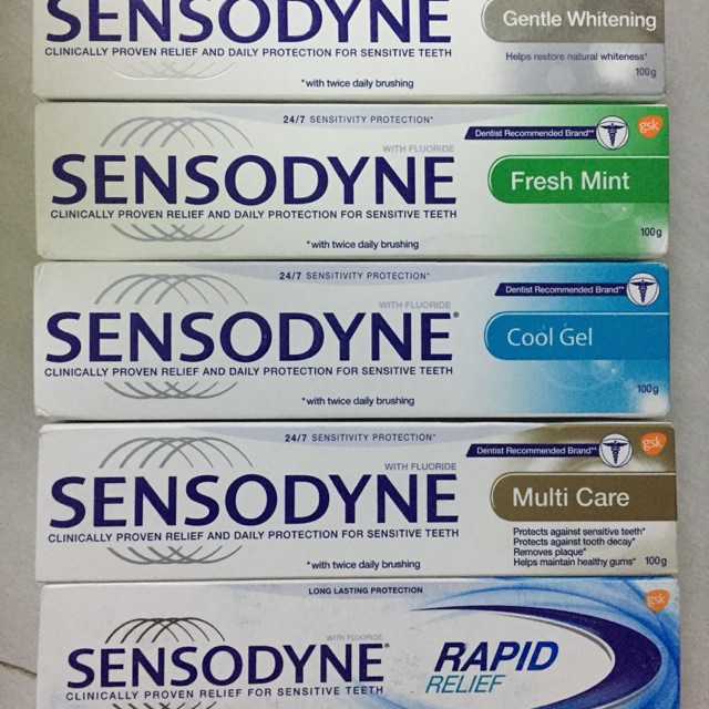 KEM ĐÁNH RĂNG SENSODYNE 100g ( đủ loại )