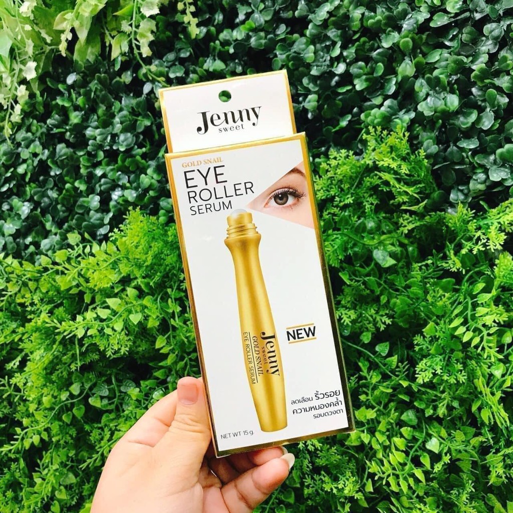 CÂY LĂN MASSAGE MẮT JENNY SWEET GOLD SNAIL EYE ROLLER SERUM THÁI LAN CHÍNH HÃNG - 6823