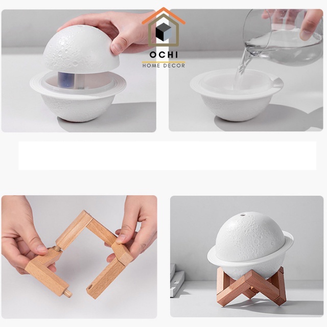 [HÀNG LOẠI 1] Đèn Xông Tinh Dầu Toả Hương Khử Mùi, Máy Phun Sương Tạo Độ Ẩm Hành Tinh
