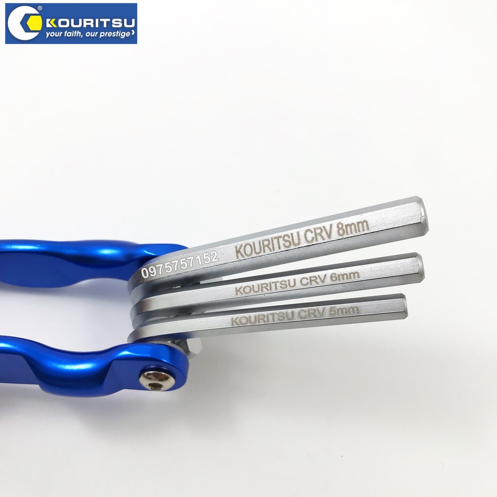 Bộ lục giác gập Nhật Bản Kouritsu M00812, Fukuoka