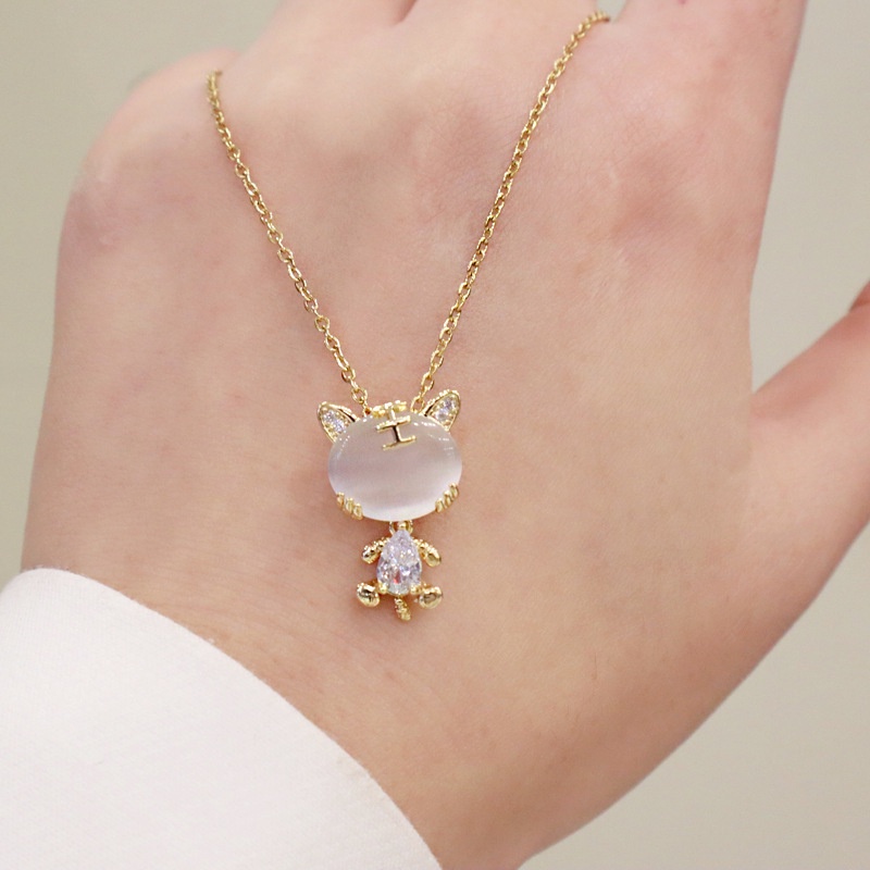 Vòng cổ Mạ Vàng 18K Mặt Hình Con Hổ Đính Đá Thời Trang Cho Nữ