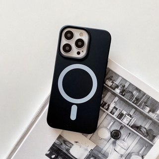 Ốp Điện Thoại TPU Silicone Màu Trơn Mẫu Mới Từ Tính Cho Iphone 13 Pro Max IPhone12