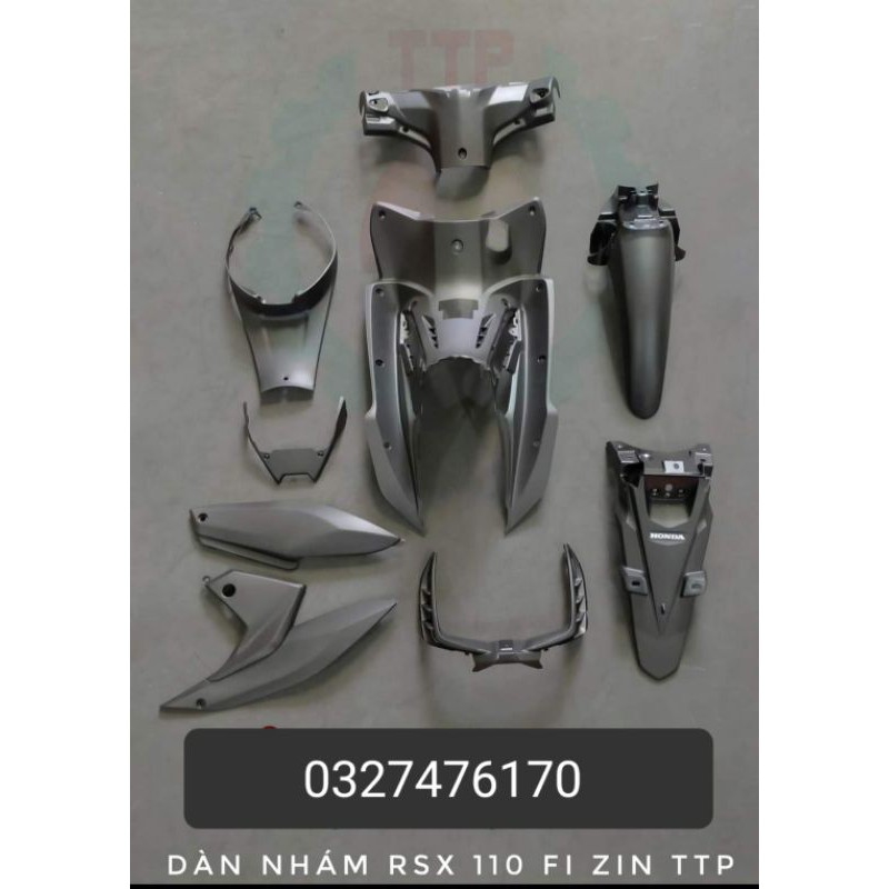 Bộ nhựa dàn áo xe WAVE RSX 110 Fi màu đỏ zin honda