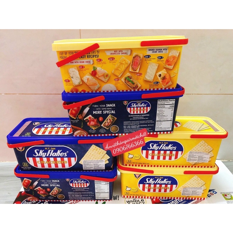 BÁNH ĂN KIÊNG SKY FLAKES HỘP LỚN 800g