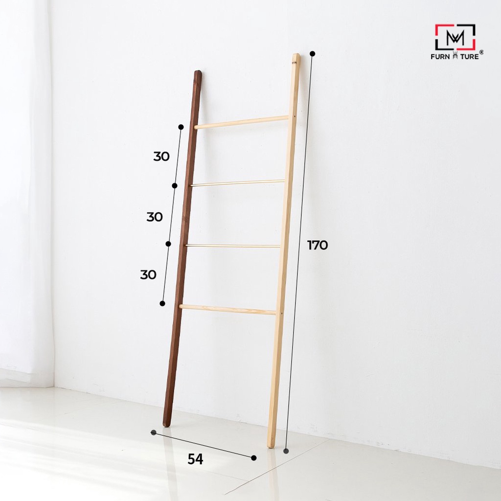 Thang trang trí gỗ đa năng mix màu hàn quốc thương hiệu MW FURNITURE