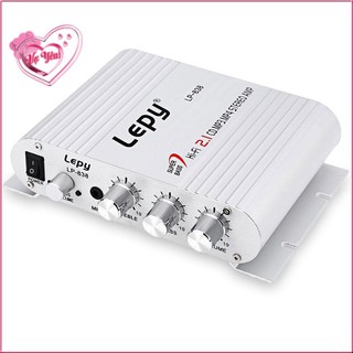 Amply Mini 12V Lepy Hi-Fi 2.1 Lp-838 Có Cổng Subwoofer