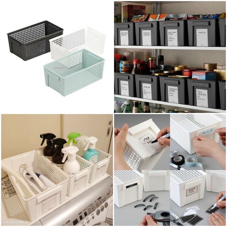 Giỏ đựng đồ đa năng dáng dài, dáng rộng Hàng Nhật Chính Hãng