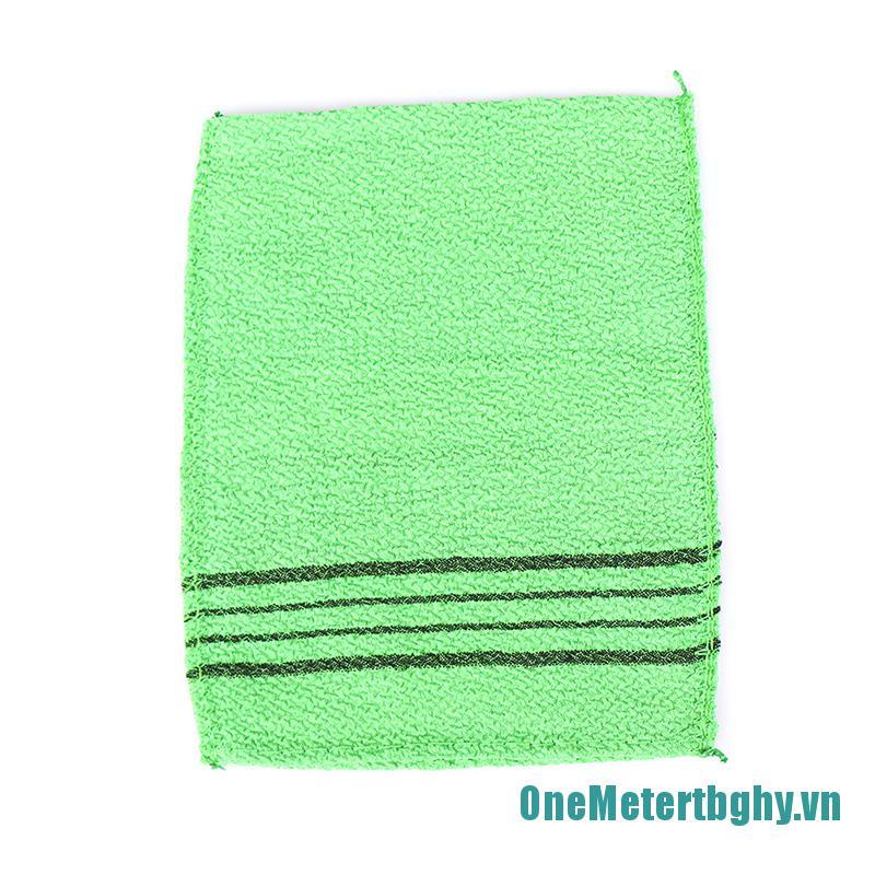 OneMetertbghy❀❀Double-sided Towel Exfoliating Bath Washcloth Body Scrub Shower Towel Portable