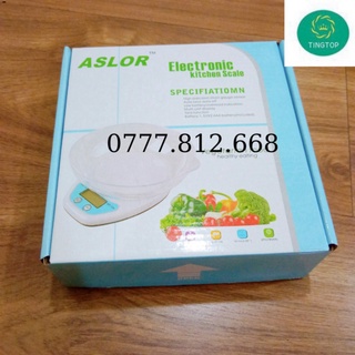 Cân Điện Tử Nhà Bếp mini 5kg/1gr & 2kg 0.1g B05 ( Bảo Hành 1 Năm )Màn hình sử dụng đèn LCD HD sáng