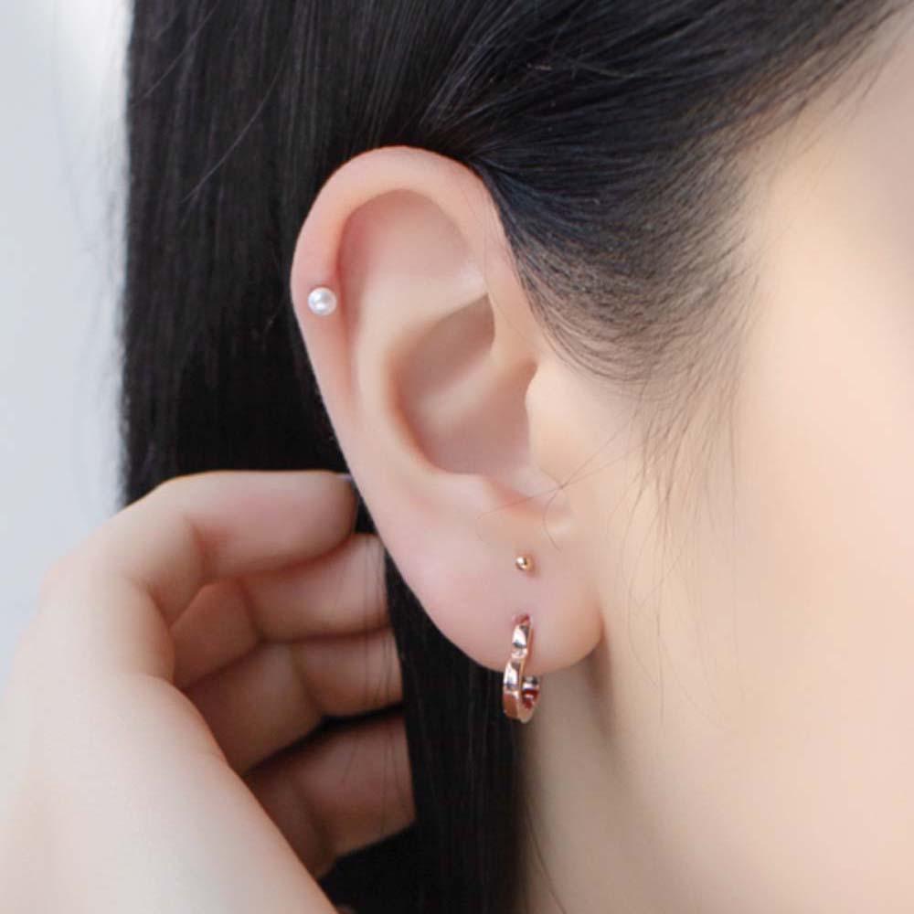 Khuyên Tai Nữ Hình Trái Tim Thời Trang Hàn Quốc