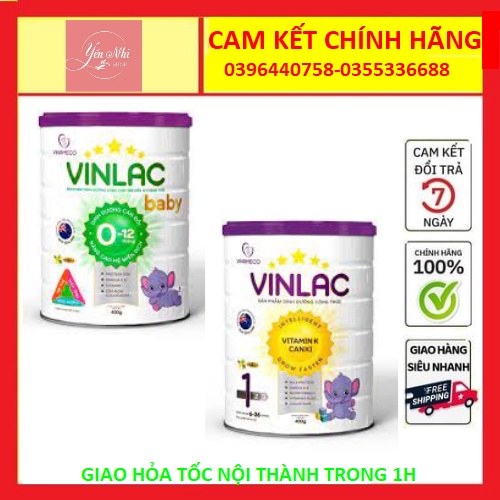 Sữa VINLAC GOLD số 1 - 2  900g date 2024 VINHNHI6688