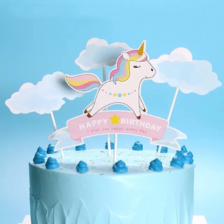 Phụ kiện bánh sinh nhật bánh kem - SET THẺ CẮM NGỰA PONY